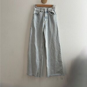 Zara High Waisted Wide Leg Jeans